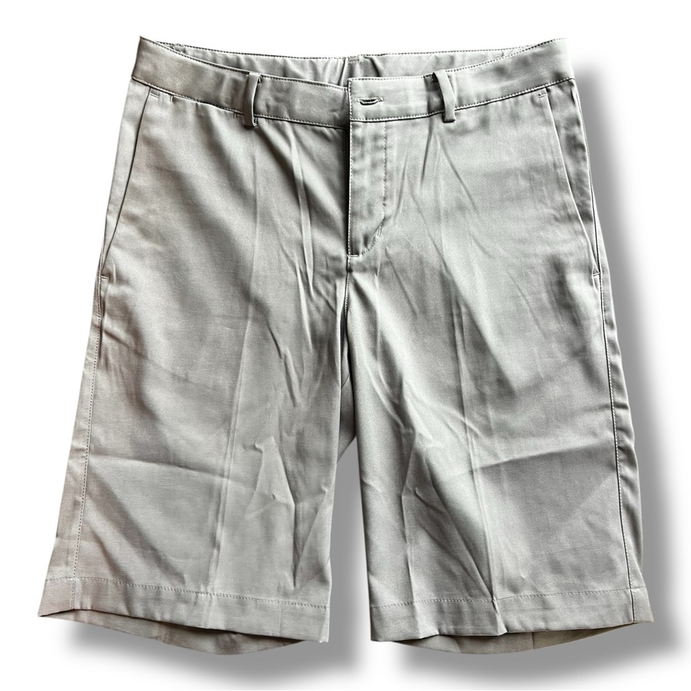Nike Dri Fit Golf Gray Flat Front Youth Shorts Size L Casual Schoolcore Kidcore